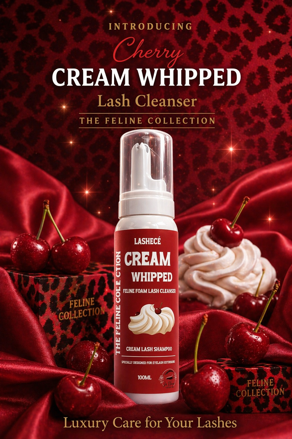 Cherry Cream Whipped Lash Cleanser
