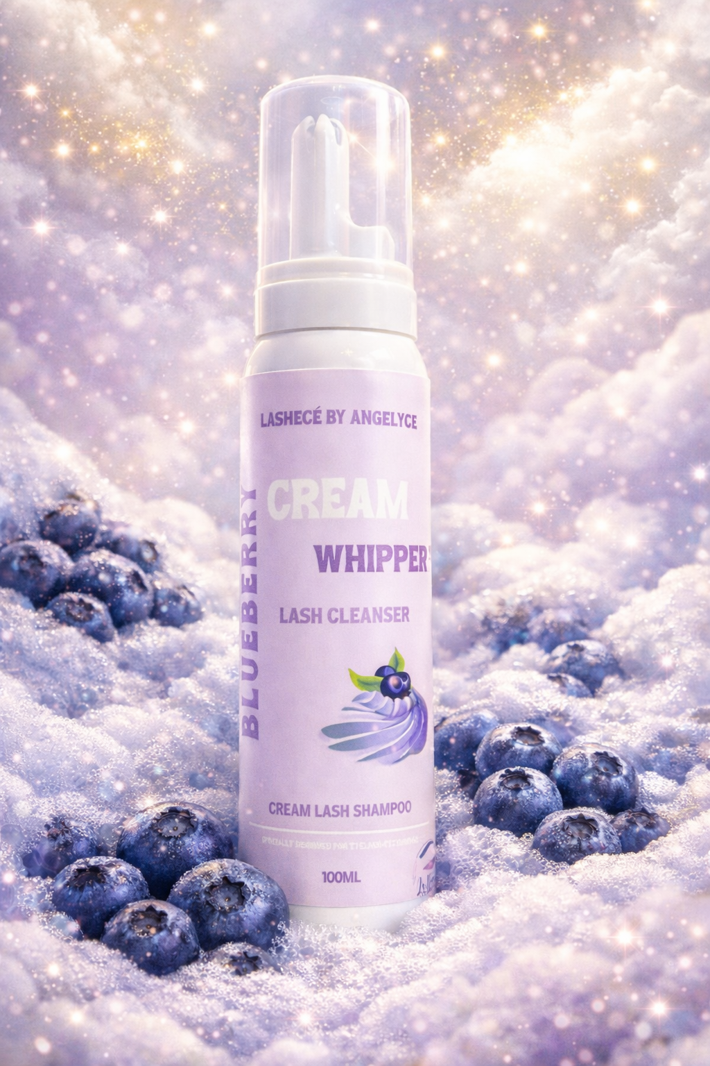 Blueberry Cream Whipped Lash Cleanser